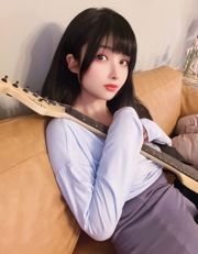 [Ảnh COSER màu đỏ ròng] COS phúc lợi rioko Ryoko - Guitar Sister Váy ren