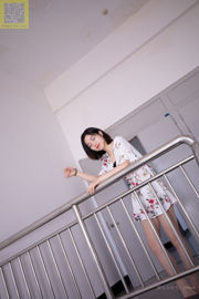 [Fotografia kamelii LSS] NR 093 Xiaoyangyang taniec Xiaoyangyang sukienka w kwiaty