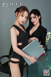 [丽柜Ligui] Интернет-модель красоты Лянгер и Синьсинь
